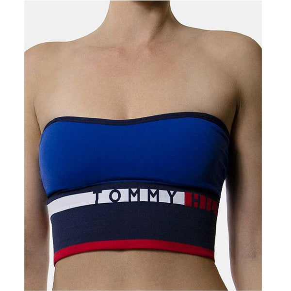TOMMY HILFIGER Women’s Sport  Seamless Convertible Longline Bandeau