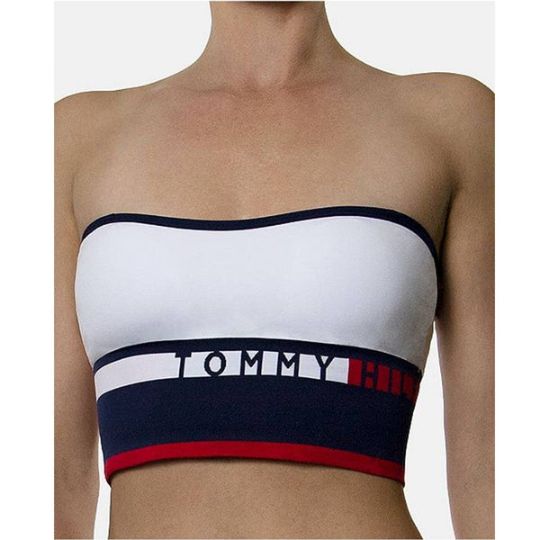 TOMMY HILFIGER Women’s Sport  Seamless Convertible Longline Bandeau