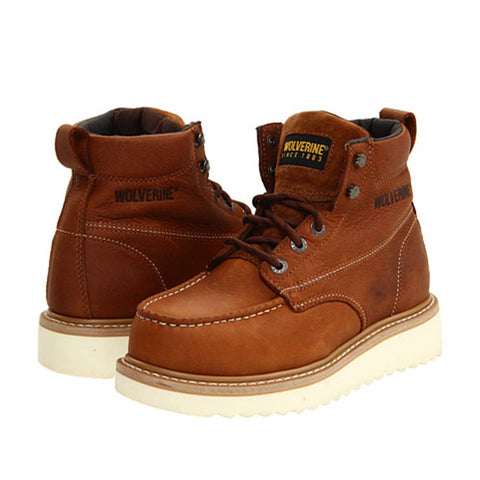 Wolverine Moc Toe 6" Soft Toe Work Boot