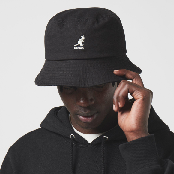 Kangol WASHED BUCKET Hat Lightweight Summer Hat Black – HiPOP Fashion
