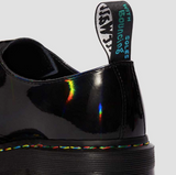 Dr.Martens Women's 1461 RAINBOW PATENT PLATFORM SHOES Multi Color
