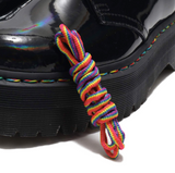 Dr.Martens Women's 1461 RAINBOW PATENT PLATFORM SHOES Multi Color