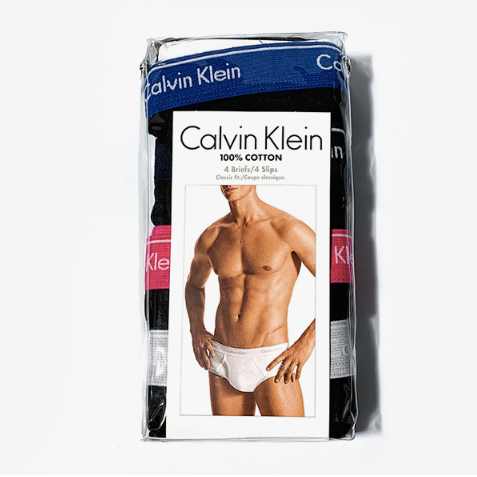 Calvin Klein Men's Classic Briefs 4-Pack U4000 Black Combo