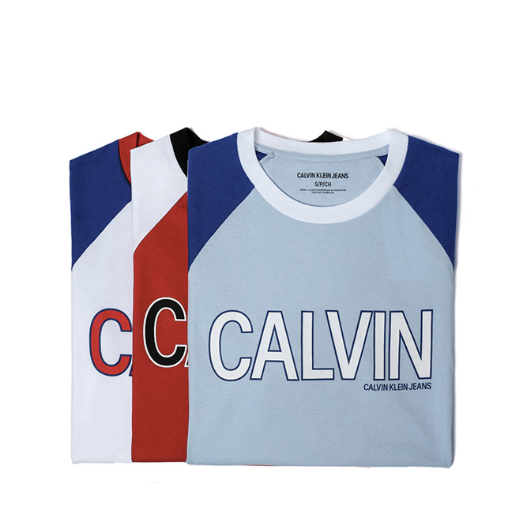 Calvin Klein Jeans Athletic Logo Tee Blue