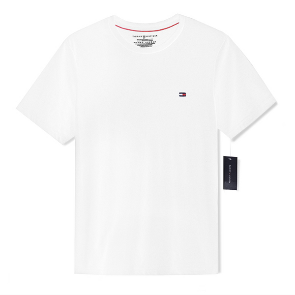 Tommy Hilfiger Men\'s Flag Crew Neck Tee White – HiPOP Fashion