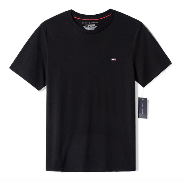 Tommy Hilfiger Men's Flag Crew Neck Tee Black – HiPOP Fashion