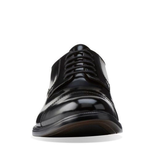 Bostonian Kinnon Cap Mens Black Leather