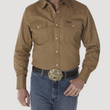 Wrangler Mens Authentic Cowboy Cut® Work Shirt - Rawhide - MS71519