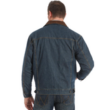 Concealed Carry Blanket Lined Denim Jacket - Denim/Charcoal - 74265CD