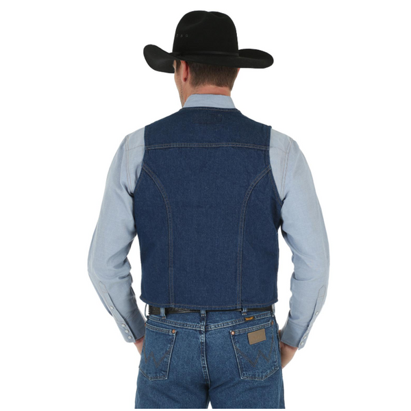 Wrangler Unlined Denim Vest - Denim - 74130PW