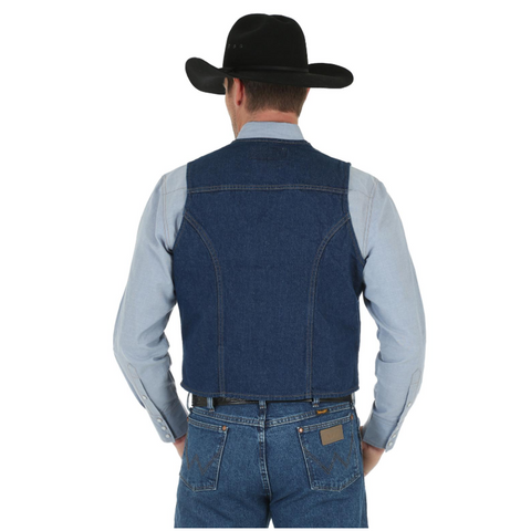 Wrangler Unlined Denim Vest - Denim - 74130PW