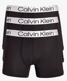 Calvin Klein Men's 3pk Chromatic Brushed Micro Trunks Underwear