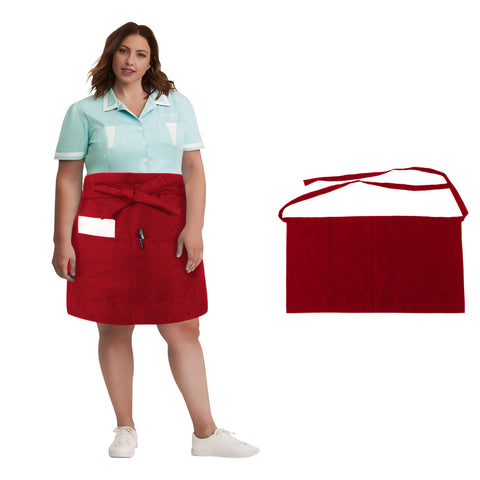 Urby Waist/half Aprons For Women With Pockets Plus Size Apron XL XXL or Waist W40+, Mandiles Para Mujer Para Trabajo