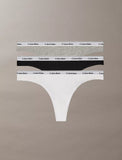Calvin Klein Women's Icon Logo Low Rise Thong - 3 Pack