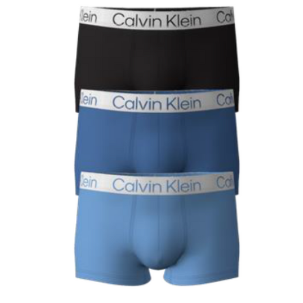 Calvin Klein Men's 3pk MICROFIBER STRETCH CHROMATIC trunk