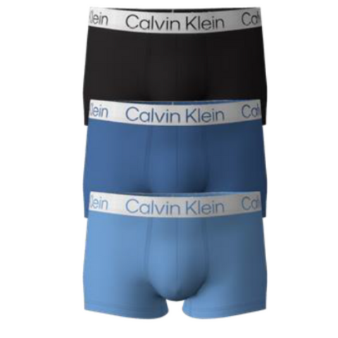 Calvin Klein Men's 3pk Chromatic Brushed Micro Trunks Underwear