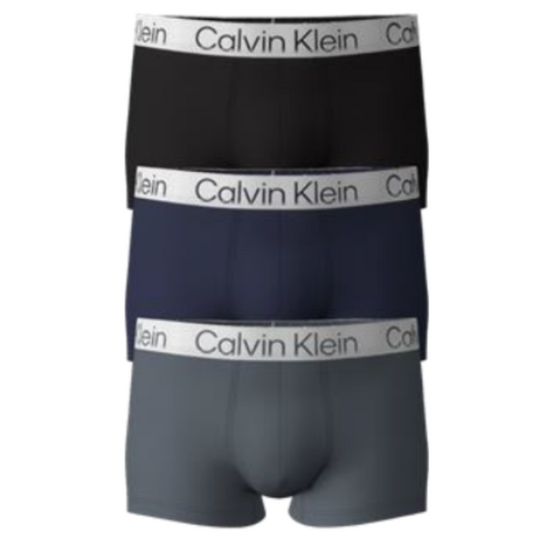 Calvin Klein Men's 3pk MICROFIBER STRETCH CHROMATIC trunk