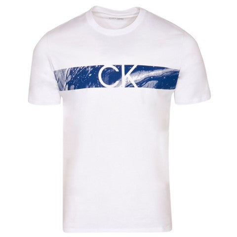 CALVIN KLEIN SS PAINTED MONOGRAM TEE