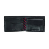 Tommy Hilfiger Men's Leather Ranger RFID Bifold Wallet with Coin Pocket