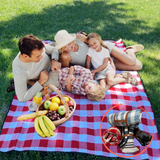 URBY Lightweight Portable Easy Roll up Blanket with Straps, Fits 3-4 Person for Family Events Such as Concert, Travel, Picnic, Beach, Park - Heavy Duty but Foldable and Packable