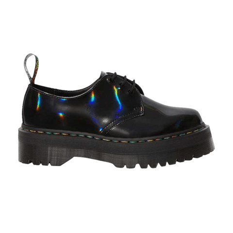 Dr.Martens Women's 1461 RAINBOW PATENT PLATFORM SHOES Multi Color