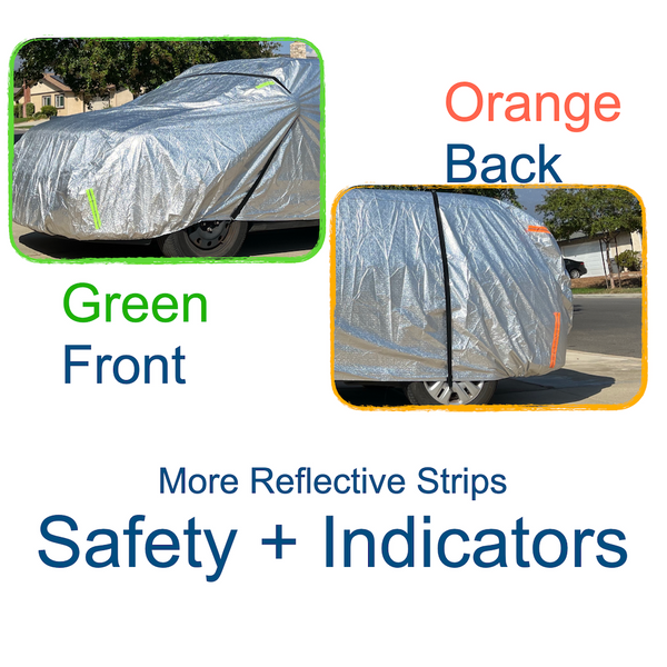 URBY Mini-Van Cover with Easy Side Access, All Weather Full Season Protection, Easy Roll-up with Extra Large Storage Bag, Fits Sienna, Odyssey, Caravan, Pacifica, Carnival, Sedona and Quest