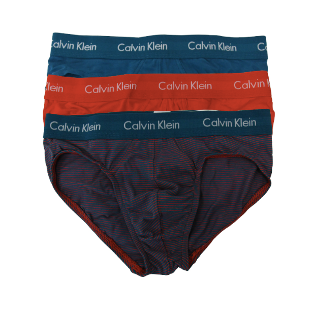【受注生産品】 Cotton Men's Klein Calvin Stretch NU2661 3-Pack Briefs Hip ニット/セーター