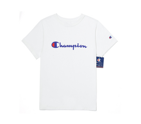 CHAMPION WOMEN'S CLASSIC GRAPHIC TEE WHITE