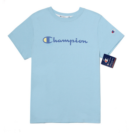 CHAMPION WOMEN'S CLASSIC GRAPHIC TEE BLUE