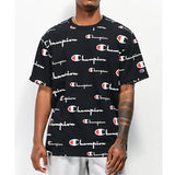 Champion Life Mens Heritage Tee, All Over Logo