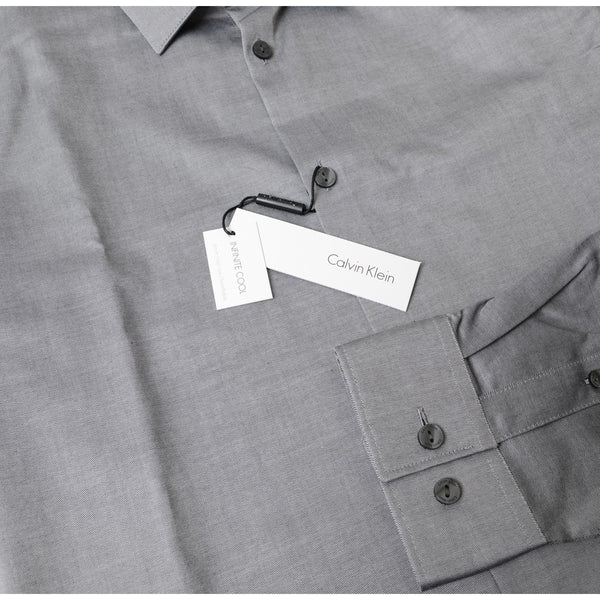 Calvin Klein Men's Sleeve Button Down Solid Shirt Black – HiPOP Fashion