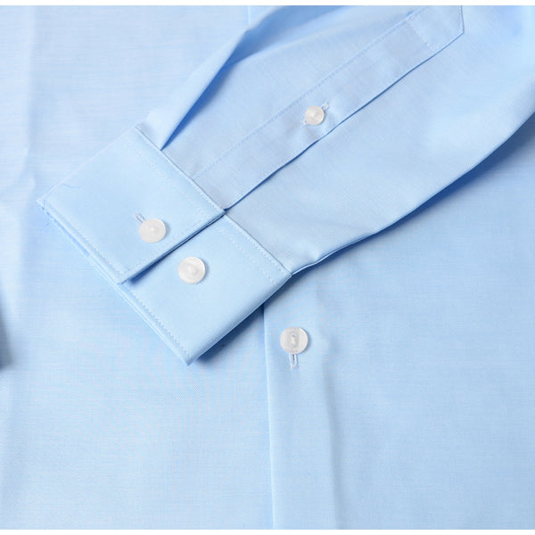 Calvin Klein Men's Long Sleeve Button Down Solid Shirt Light Blue