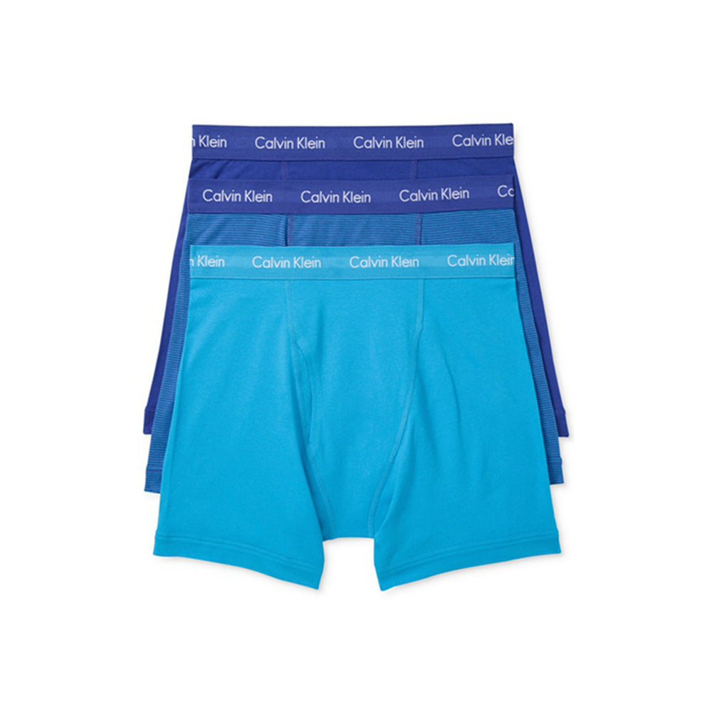 Calvin Klein Men's Cotton Stretch Boxer Briefs 3-Pack NU2666 Blue Comb –  HiPOP Fashion