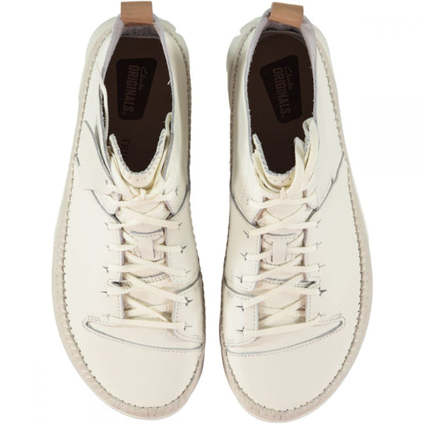 Clarks Trigenic Flex White Leather