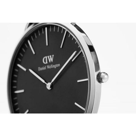 Daniel Wellington Classic Black Sheffield Silver Watch