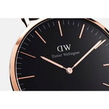 Daniel Wellington Classic Black York Rose Gold Watch