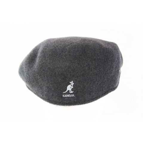 Kangol Wool 504 Caps Modern Classic 100% Seamless Wool DARK FLANNEL