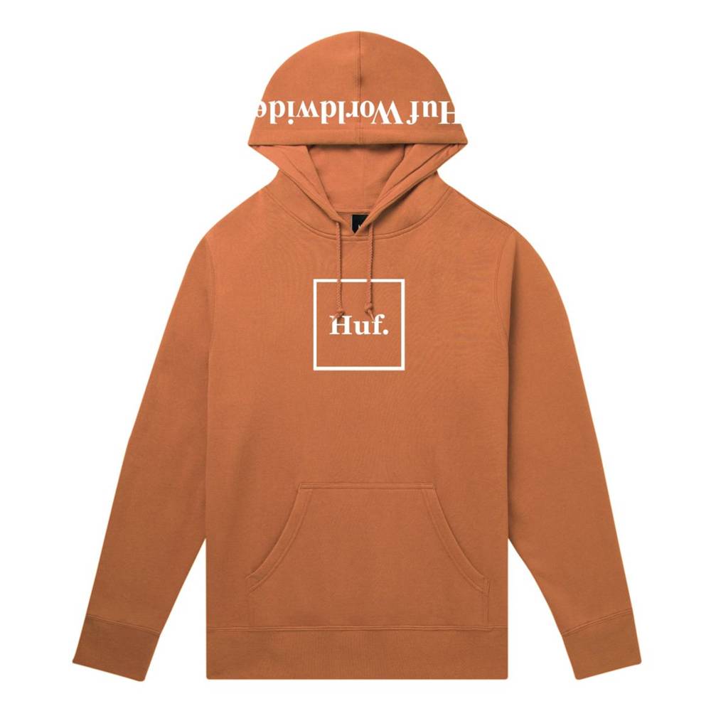 HUF - Ess. Box Logo Pullover Hoodie - Black – Headliners