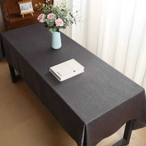 6 ft. Black Table Cloth Made for Folding Tables
