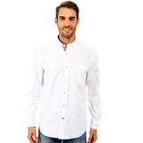 Nautica Solid Oxford Long Sleeve Button Up