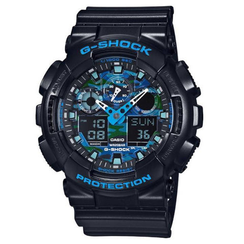 G-Shock GA-100A-7ACU White Resin Band Digital Analog Watch