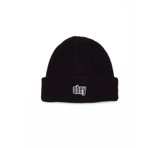 Obey JUNGLE classic fit classic cuffed beanie Black