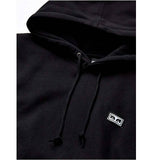 Obey ALL EYEZ II HOOD Classic fit hooded pullover with OBEY eyes label BLACK