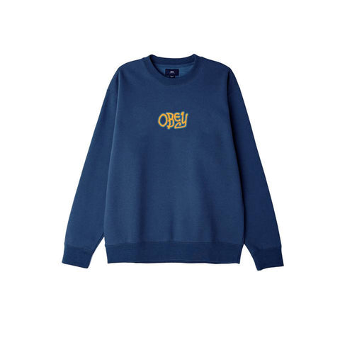 Obey STYLE Style Box Fit Premium Men’s Crewneck Tee Slate Blue