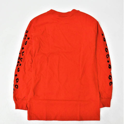 Obey LEO DEPOT Relaxed fit boyfriend-inspired long sleeve crew neck hoodie sweater tee Women’s Red