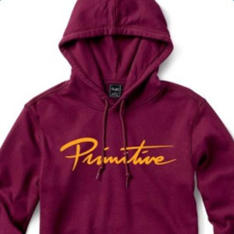 Primitive Holiday Script Hoodie