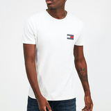 Tommy Hilfiger Crew Neck Tommy Jeans Badge T-Shirt White