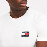 Tommy Hilfiger Crew Neck Tommy Jeans Badge T-Shirt White