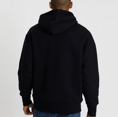 Tommy hilfiger black hoodie mens deals