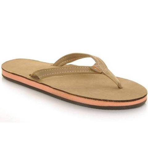 Rainbow Sandals Single Layer Thick Strap Sandals